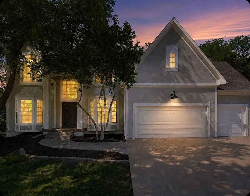 Exterior of the Wintervalley operator project in Lee’s Summit at dusk
